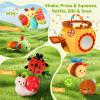 Baby Toys 6-12 Months, Surprise Honey Pot with Sensory Stuffed Animals, Rattle, Crinkle, Mirror, Montessori Toys for Baby Toys 1 Year Old, Infant Toys Christmas Gifts Stocking Stuffers Birthday view 3