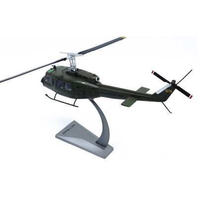 1/48 Scale US Army UH-1 Iroquois Huey Helicopter Model Alloy Diecast Plane Model for Collection