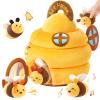 Baby Toys 6-12 Months - Soft Beehive Infant Toy with 5 Sensory Bees, Rattle, Crinkle, Squeaker, Mirror & Music, Montessori Toys for Babies 3 6 9 12 18 Months, Baby Boys Girls Christmas Birthday Gifts view 1