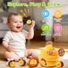 Baby Toys 6-12 Months - Soft Beehive Infant Toy with 5 Sensory Bees, Rattle, Crinkle, Squeaker, Mirror & Music, Montessori Toys for Babies 3 6 9 12 18 Months, Baby Boys Girls Christmas Birthday Gifts view 2