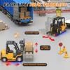 VWAHNANA 1/64 RC Forklift Toy, 3 in 1 Mini Forklift Remote Control & App Remote Control Forklift with Trailer & Fork & Hook, 10CH Alloy RC Construction Vehicles, Desktop Toy for Adults Kids Boys Gift view 3