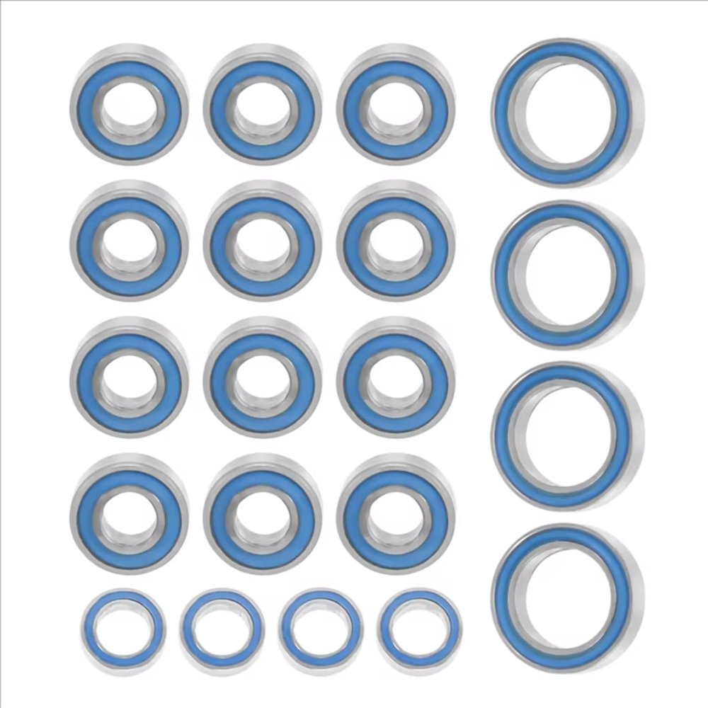 Compatible with Tamiya for TT-01 TT01E TT01D for TT02B 1/10 RC Car Upgrades Parts Accessories 20PCS Sealed Ball Bearing Kit RC Car Accessories