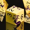 Ancient Bronze Dragon Metal DND Dice Set, HNCCESG 7PCS Solid Zinc Alloy Polyhedral Dice with Magnetic Gift Box for Fantasy RPG & Tabletop Games (Bronze Purple Dragon) view 2