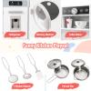 Costzon Kids Kitchen Playset, Wooden Toddler Play Set w/Real Lights & Sounds, Sink, Faucet, Water Dispenser, Microwave, Oven, Washing Machine, Little Chef Pretend Play Kitchen for Kids Ages 3+(White) view 4