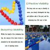 Pool Safety Rope Equipment/Rope Floats, Swimming Basin Lane Divider for Competition Special/Gym/Water Park/Playing Field, Ball-Style Pool Lane Separator(L 39 FT/12M) view 3