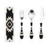 Southwest Pattern Portable And Lightweight Gourd Handle Knife Fork Spoon Three Piece Set view 1