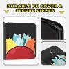 vhbw 4-Pocket Card Binder with 55 Removable Sleeves  Holds 440 Trading Cards, Zippered Carrying Case with Wrist Strap, Portable 3-Ring Holder Album for Standard TCG & Sports Cards view 3