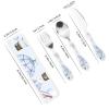 Hot Air Balloons And Clouds Portable And Lightweight Gourd Handle Knife Fork Spoon Three Piece Set view 2