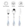 Hot Air Balloons And Clouds Portable And Lightweight Gourd Handle Knife Fork Spoon Three Piece Set view 3