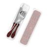 Antique Oriental Portable And Lightweight Gourd Handle Knife Fork Spoon Three Piece Set view 4