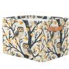 Aglebo Twig Owl Flower Storage Basket Foldable Storage Bins Fabric Organizer Basket with Handles Rectangle Closet Basket for Shelves Laundry Nursery Bedroom Basket, 15 x 11 x 9.5 in 2 Pack view 3