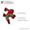 TREAL 7075 Aluminum Front Steering Knuckles for Traxxas FUNCO 8S VXL 1:6 Sand Car(Red) view 3