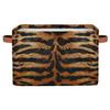 Aglebo Tiger Fur Storage Basket Foldable Storage Bins Fabric Organizer Basket with Handles Rectangle Closet Basket for Shelves Laundry Nursery Bedroom Basket, 15 x 11 x 9.5 in 2 Pack view 2
