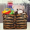 Aglebo Tiger Fur Storage Basket Foldable Storage Bins Fabric Organizer Basket with Handles Rectangle Closet Basket for Shelves Laundry Nursery Bedroom Basket, 15 x 11 x 9.5 in 2 Pack view 4
