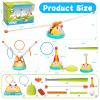 Birebebys Outdoor Toys for Kids 4-8, 4-in-1 Musical Jump Toy, Toss Ring & Baseball Game, Indside Outside Active Play Sports Toy for Toddlers Ages 3-5, for Boys Girls 3 4 5 6 7 8 view 2
