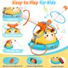 Birebebys Outdoor Toys for Kids 4-8, 4-in-1 Musical Jump Toy, Toss Ring & Baseball Game, Indside Outside Active Play Sports Toy for Toddlers Ages 3-5, for Boys Girls 3 4 5 6 7 8 view 3