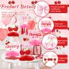 12 Pieces Cherry Birthday Party Decorations She's the Cherry on Top Happy Birthday Decorations Centerpieces Party Supplies Table Decorations for Baby Shower Wedding Bridal Shower Girls view 3