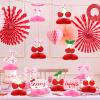 12 Pieces Cherry Birthday Party Decorations She's the Cherry on Top Happy Birthday Decorations Centerpieces Party Supplies Table Decorations for Baby Shower Wedding Bridal Shower Girls view 4
