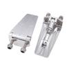 1Pair RC Boat Trim Tab Metal CNC Trim Flaps 60mmx30mm for RC Speed Boat Racing Oval Vee TRAXXAS Spartan SR DIY Upgrade Parts (Silver) view 4