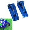 1Pair RC Boat Trim Tab Metal CNC Trim Flaps 60mmx30mm for RC Speed Boat Racing Oval Vee TRAXXAS Spartan SR DIY Upgrade Parts (Blue) view 2