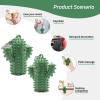 2 PCS Little Ouchies Pain FidgetSilicone Cactus Stim Tools for Adults, Sensory Pain Stim Fidget Toy, Spiky Grippy Stim Keychain, Anxiety Relief Items Fidget, Fun Gift for Friends and Family (Green) view 3