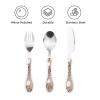 Brown Coffee Maker Beans Theme Portable And Lightweight Gourd Handle Knife Fork Spoon Three Piece Set view 3