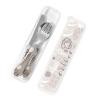 Brown Coffee Maker Beans Theme Portable And Lightweight Gourd Handle Knife Fork Spoon Three Piece Set view 4