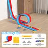 15FT Flexible Race Track with 4 Cars - DIY Car Ramp Track for Jumps, Loops, Ramps - Portable Roll-Up Dual Racetrack for Indoor Outdoor Play, Ages 3+ (Blue+Red) view 2