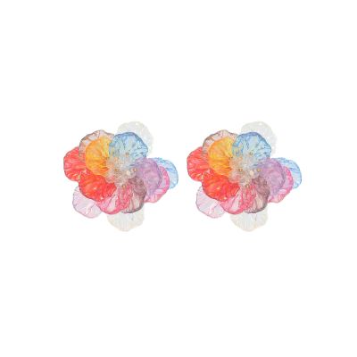 4.7 * 4.7cm Bohemian Multi Layered Floral Earrings For Women,multicolored,4.7 * 4.7cm