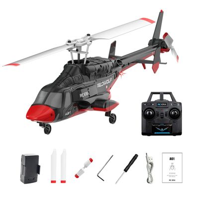 Actualia RC ERA A61 Flyingwolf RC Helicopter Model, 1:52 Scale Single Rotor 4CH RC Helicopter with Optical Flow Positioning, One-Key Start, RTF Gyro Stabilized Aircraft for Adults Beginners