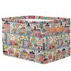 Aglebo Cartoon City Painting Storage Basket Foldable Storage Bins Fabric Organizer Basket with Handles Rectangle Closet Basket for Shelves Laundry Nursery Bedroom Basket, 15 x 11 x 9.5 in 2 Pack view 3