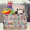 Aglebo Cartoon City Painting Storage Basket Foldable Storage Bins Fabric Organizer Basket with Handles Rectangle Closet Basket for Shelves Laundry Nursery Bedroom Basket, 15 x 11 x 9.5 in 2 Pack view 4