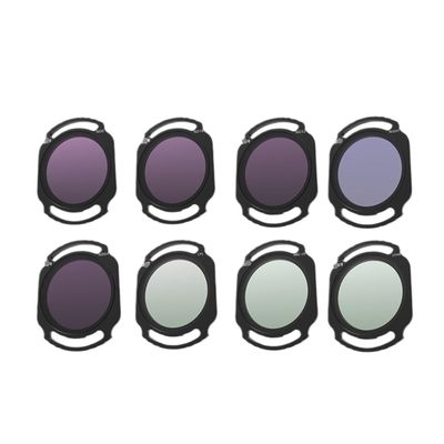 Aluminum Filters for O4 Air Unit Pro UV CPL ND8/16/32/64 Camera Protection Lens Filter Set ForAvata 2 Drone Accessories(8in1)