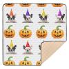 JUZIHAI Halloween Cute Dog Baby Play Mat for Floor 50'' x 50'', Soft Foldable Waterproof Crawling Playpen Mat with Non-Slip Bottom for Infants Toddlers Kids view 1