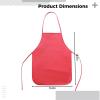 12 Pcs Aprons Little Minds Painting For Cooking Activities, Smocks Non-Woven Adjustable Pockets Without, Art Classes Daycares Parties For Ideal view 3