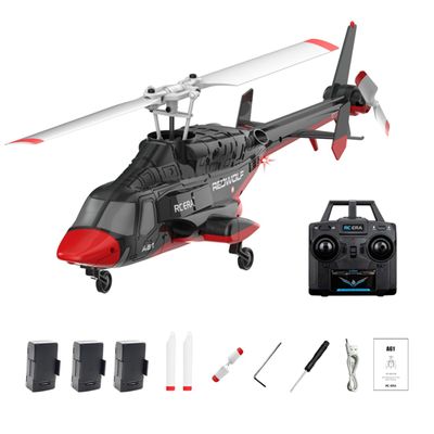 Actualia RC ERA A61 Flyingwolf RC Helicopter Model, 1:52 Scale Single Rotor 4CH RC Helicopter with Optical Flow Positioning, One-Key Start, RTF Gyro Stabilized Aircraft for Adults Beginners