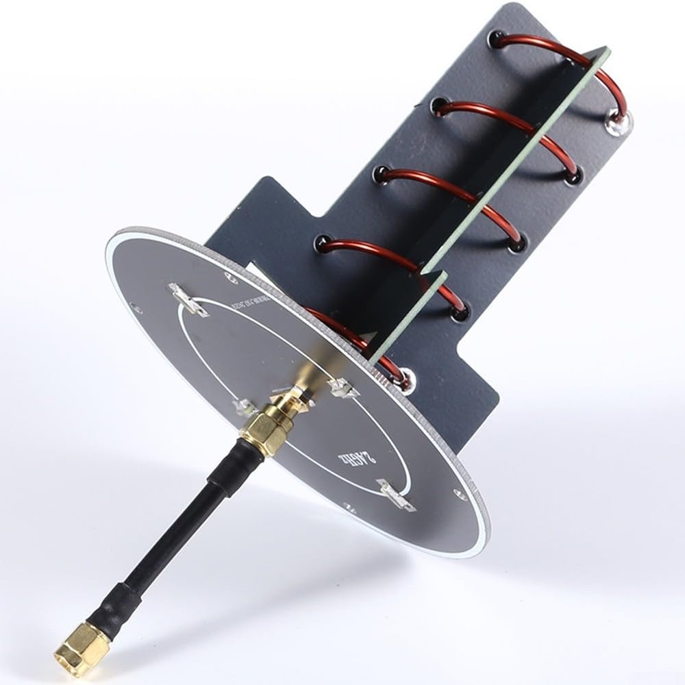 HanOaki High Gain 2.4GHz Spiral Directional Antenna FPV Long Range Transmission RP-SMA Connector For Remote Control And Video Feed(Option 3)