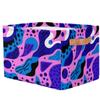 Abstract Circular Geometric Art Storage Basket Foldable Storage Bins Fabric Organizer Basket with Handles Rectangle Closet Basket for Shelves Laundry Nursery Bedroom Basket, 15 x 11 x 9.5 in 2 Pack view 3