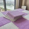 10/20/30/40/50/100Pcs Interlocking Carpet Tiles,12X 12in Plush Interlocking Foam Carpet Tiles, Thickened Soft Anti-Slip Puzzle Area Rug Playmat,Navy Blue + White,10pcs view 3