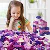 1200 Pieces Building Bricks Play Set, Colors Mixed Shapes Classic Colors Bulk Building Blocks, Generic Brick Building Parts, for Boys and Girls view 3