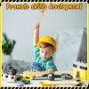 Realspring 4 Set Wooden Hammer Toys Kids Hammer Pounding Toy 8+ Year Old Carpentry Workbench Toys for Construction Birthday Party Supplies Montessori Education Boys and Girls Gift view 4