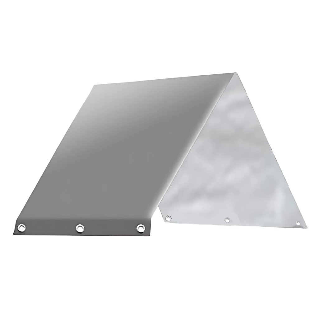 52 In X 89 In (1.3 M X 2.3 M) Playset Tarp, Grey Outdoor Swing Canopy Replacement Cover, Dual-Sided Design, Waterproof Oxford Fabric, Easy Installation Features