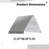 52 In X 89 In (1.3 M X 2.3 M) Playset Tarp, Grey Outdoor Swing Canopy Replacement Cover, Dual-Sided Design, Waterproof Oxford Fabric, Easy Installation Features view 3