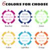 11.5 Grams Personalized Clay Poker Chips | Custom Poker Chips with Logo, Text|Double-Sided Full-Color Printing|Bar Tokens, Golf Markers,Party Games,Casino Night (D, Rose Red) view 2