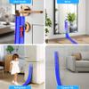16FT Flexible Race Track with 4 Cars - DIY Car Ramp Track for Jumps, Loops, Ramps - Portable Roll-Up Dual Racetrack for Indoor Outdoor Play, Ages 3+ (Blue) view 4