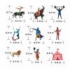 Circus Shadow Puppet Theater Set  9-Piece Carnival Silhouette Kit with Felt Cutouts, Sticks & Dots  DIY Storytelling Shadow Play for Kids, Classroom & Family Craft Activities view 2