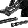 Aluminum Alloy Steering Links Upgrade Parts for Arrma 1/14 Typhon Grom 1/18 Granite Grom,Replace#ARA340208 (Black) view 3
