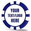 11.5 Grams Personalized Clay Poker Chips | Custom Poker Chips with Logo, Text|Double-Sided Full-Color Printing|Bar Tokens, Golf Markers,Party Games,Casino Night (D,Deep Blue) view 1