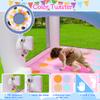 Bestsun Inflatable Bounce House for Kids, 104" X 72" X 71" Bouncy Castle for Ages 3-8, Bouncer with Slide, Jumping Area, Basketball Hoop, Twister Game, Blower Included view 3