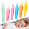 6Pcs Infant Baby Nose Picker, Mini Baby Nose Pickers Tool Baby Cleaner Clips, and Baby Nose Picker Tools Cleaning Tweezer with Plastic Round-Head Baby Ear Nose Navel view 1